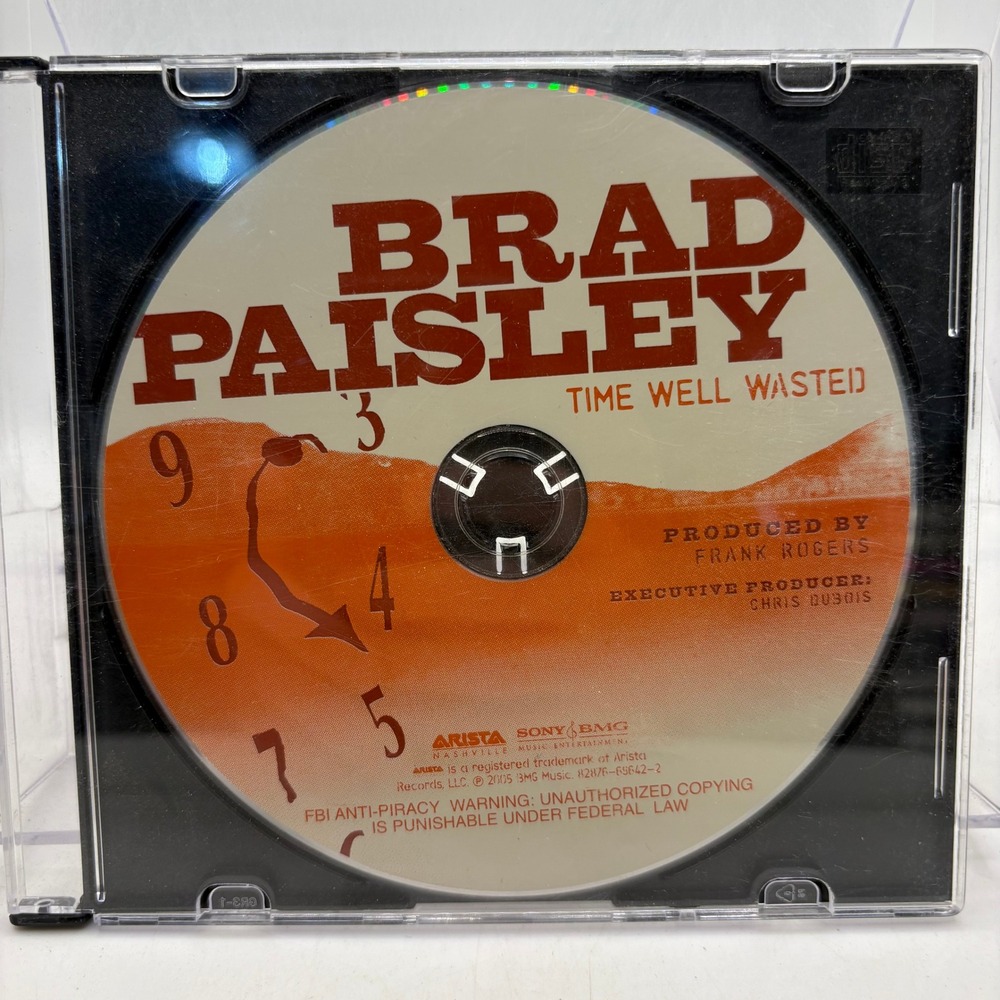 Brad‎ Paisley Time Well Wasted CD 2005 Arista Sony BMG 82876-69642-2